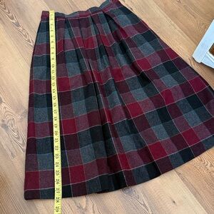 Women's Plaid A-Line Skirt handmade